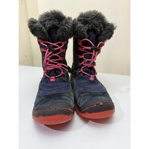 Jambu KD Collett2 High Waterproof Boots gray and pink suede Size 2